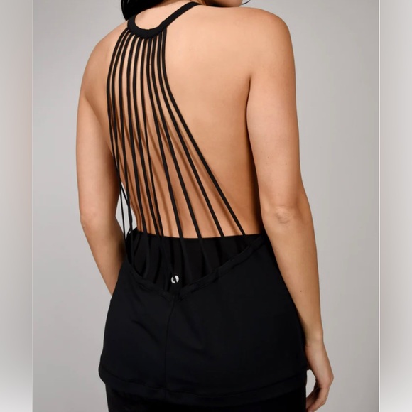 NWT 90 Degree By Reflex Womens Strappy Open Back Workout Tank Top XS - Picture 1 of 4